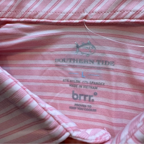 FINAL PRICE- NEW- Southern Tide Brr Performance Polo Collared Golf Shirt- Large - Picture 4 of 10